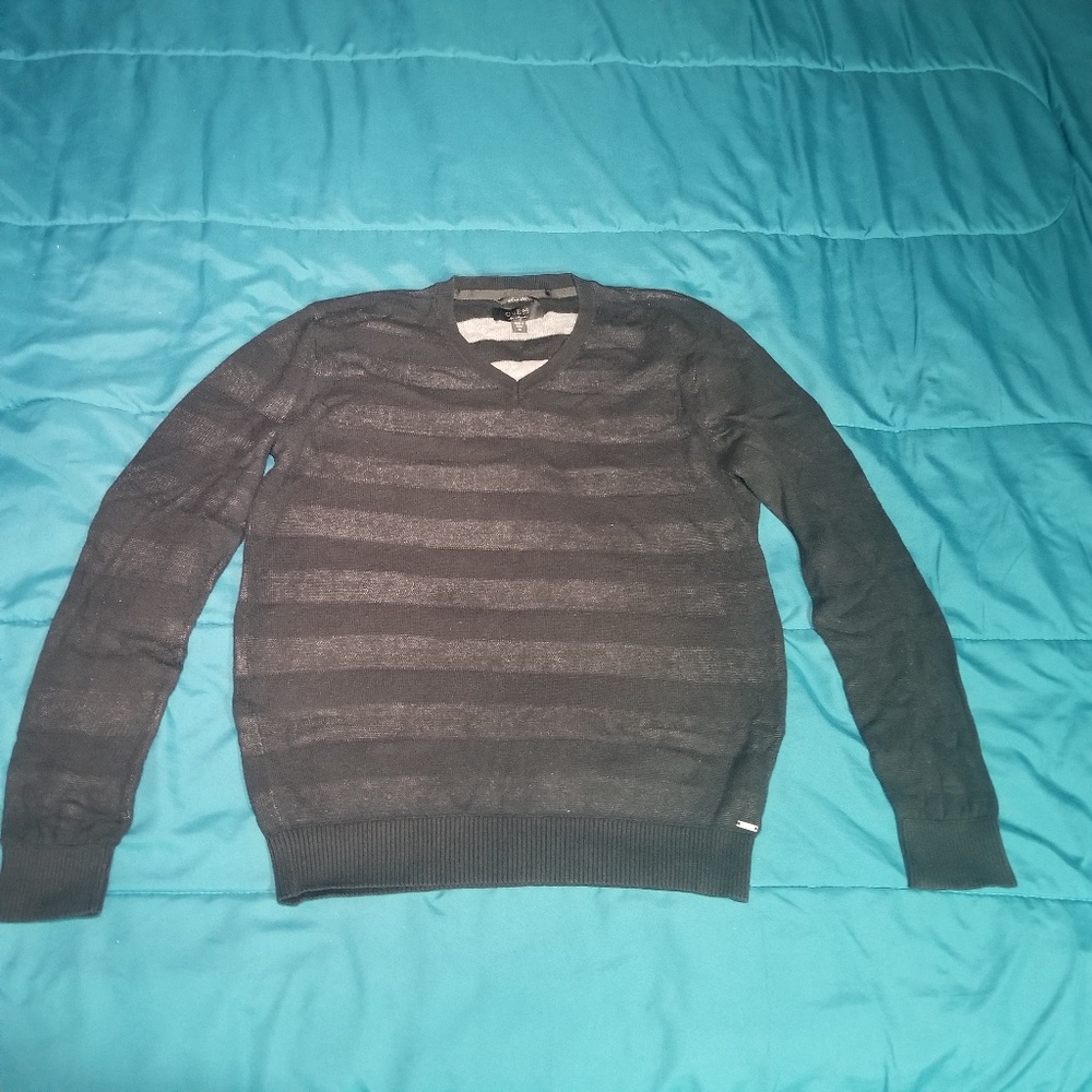 Guess dress sweater Medium black with gray